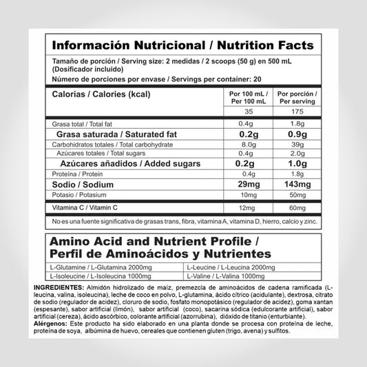 2 LB Mega Carbs - Limonada de cereza