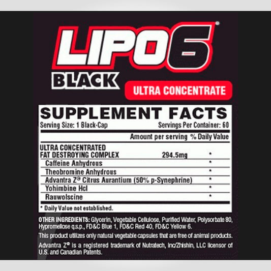 LIPO 6 BLACK ULTRA - NUTREX - 60 CAPS