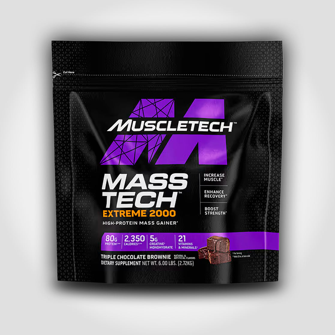 6LB MASS TECH EXTREME - MUSCLETECH - Triple Chocolate Brownie