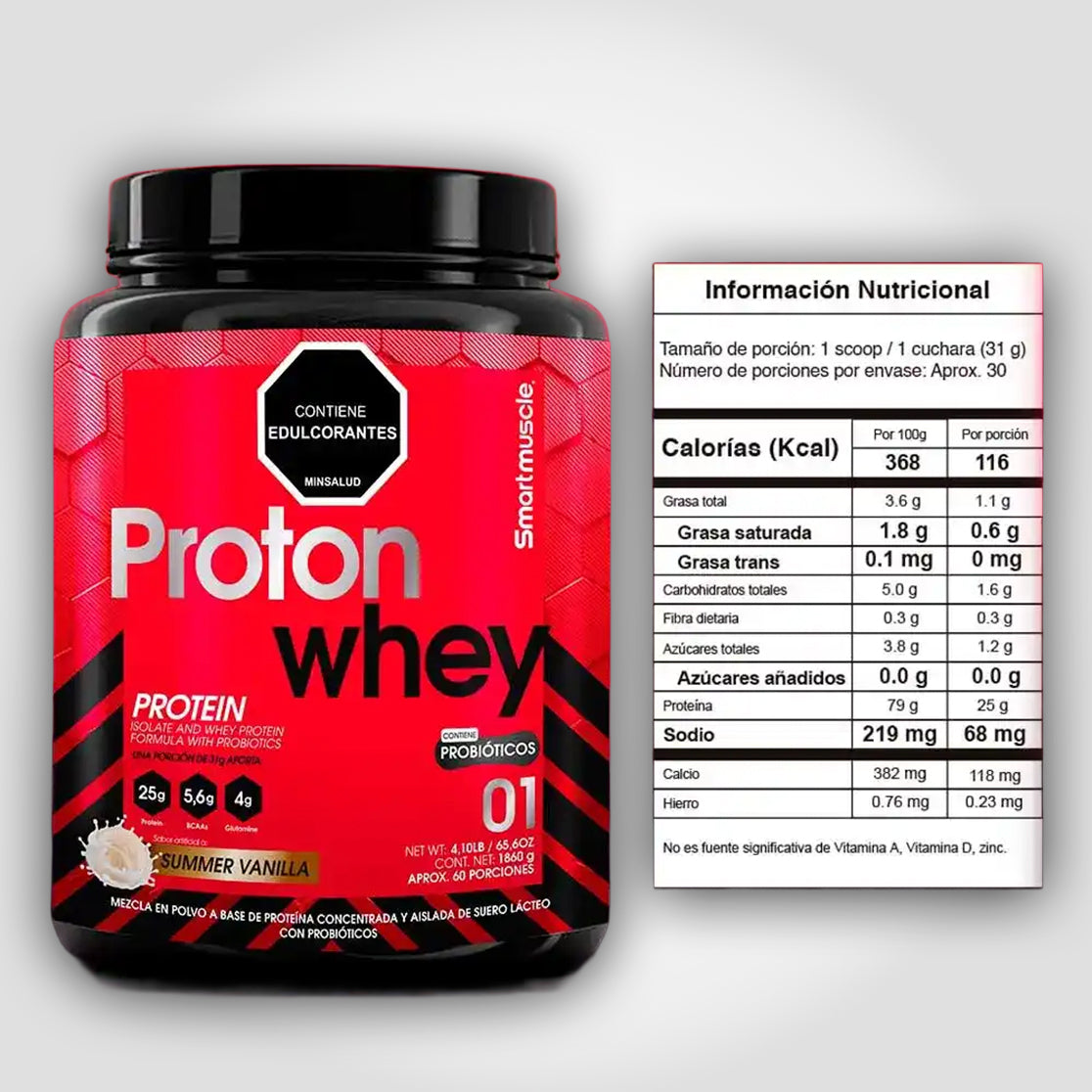 Proton Whey 2 Lb, Sabor Vainilla