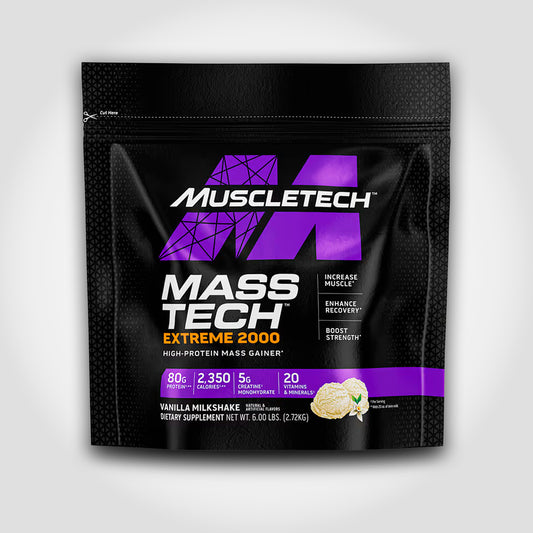 20 LB Mass Tech Extreme 2000 - Muscletech - Vainilla Milkshake