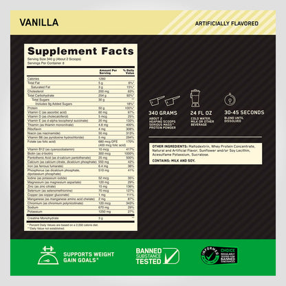 6 LB SERIOUS MASS - OPTIMUN - Vainilla